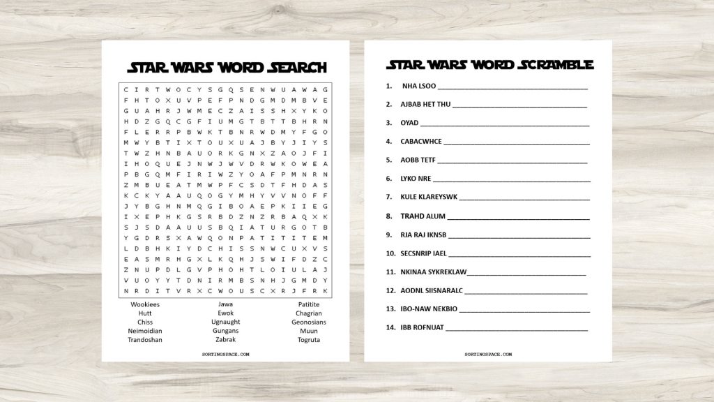 Star Wars Printables Free
